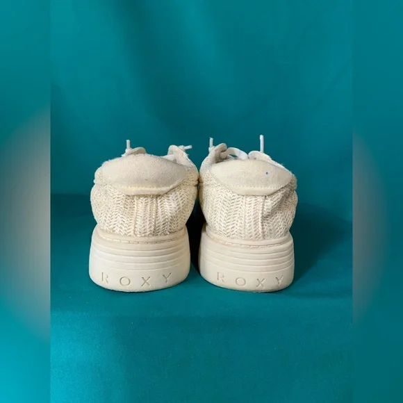 Roxy Women’s Sheilahh Cream 2.0 Platform Sneakers, Size 8.5 - Picture 4 of 4